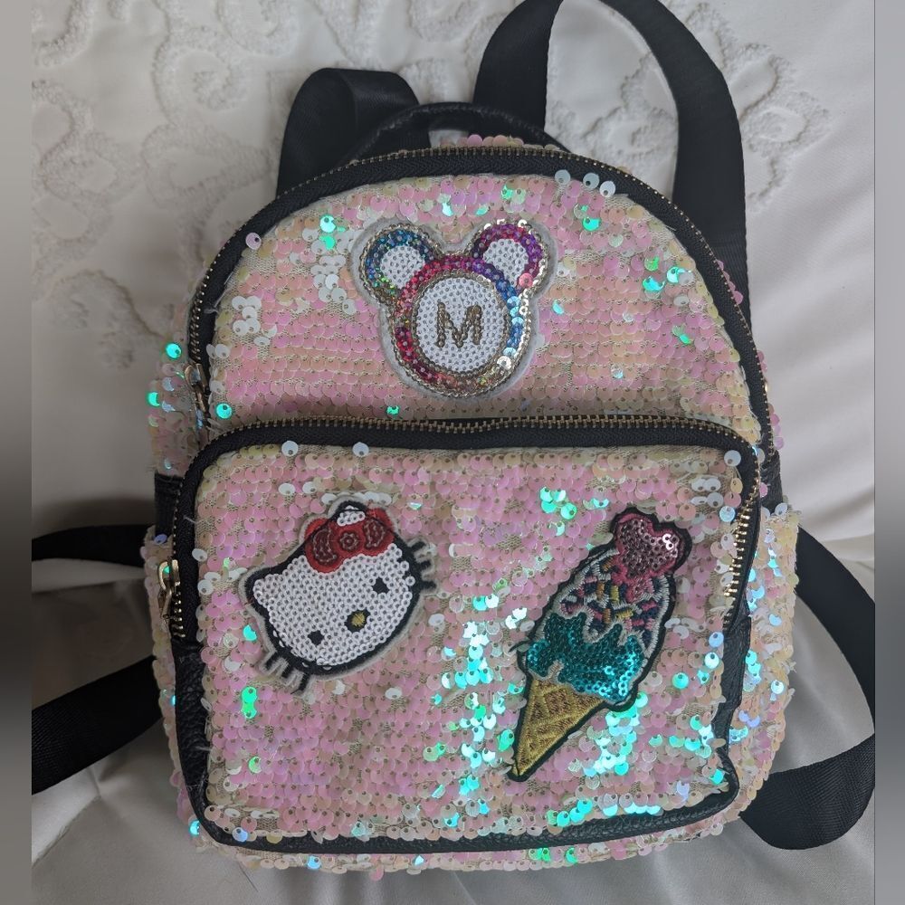 Hello Kitty Small Pink Sequin Backpack 🩷